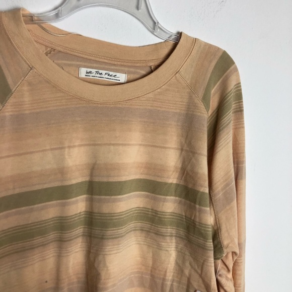 NWT Free People Baja Striped Prosecco Long Sleeve Tee - Picture 8 of 11